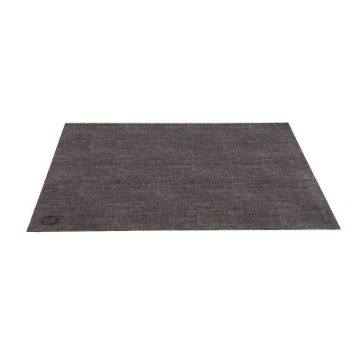 WOVEN BACK IN BLACK DRUM MAT 1.85 X 1.60M ANTI-SLIP BLACK