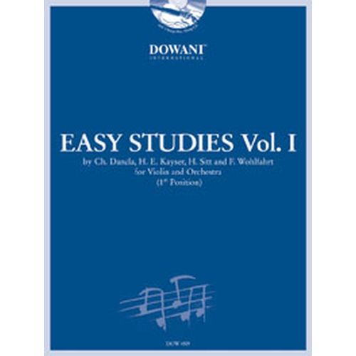 EASY STUDIES VOL.1 + CD - DANCLA, KAYSER, SITT, WOHLFAHRT - VIOLON, ORCH