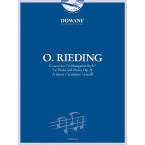 RIEDING O. - CONCERTINO ”IN HUNGARIAN STYLE” OP.21 IN A MINOR - VIOLON, PIANO