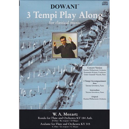 DOWANI MOZART W.A - RONDO FOR FLUTE AND ORCHESTRA KV 184 ANH. IN D-MAJOR