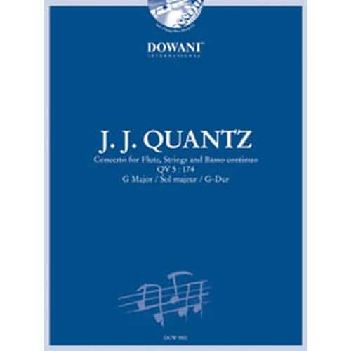 QUANTZ J.J. - CONCERTO QV 5 : 174 IN G MAJOR - FLUTE, BC