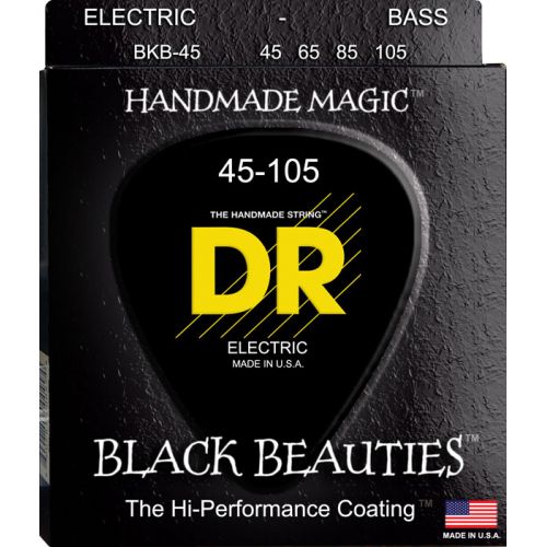 DR STRINGS BKB-45 HANDMADE MAGIC BLACK BEAUTIES 45-105