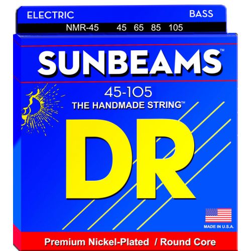 DR STRINGS NMR-45 MT-10 SUNBEAM BASS 45-105 MEDIUM 4 CORDES