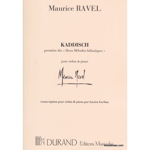 DURAND RAVEL M. - KADDISCH - VIOLON ET PIANO