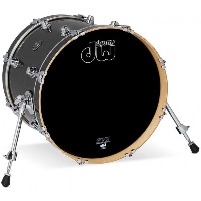 DW DRUM WORKSHOP 18X14 BASS DRUM PERFORMANCE FINISH PLY / SATIN OIL PEWTER SPARKLE