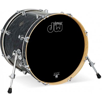 DW DRUM WORKSHOP 20X16 BASS DRUM PERFORMANCE FINISH PLY / SATIN OIL BLACK DIAMOND