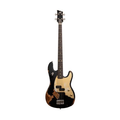 DUESENBERG Alliance Bass Signature Chris Chaney Bass Black Distressed LTD + Housse