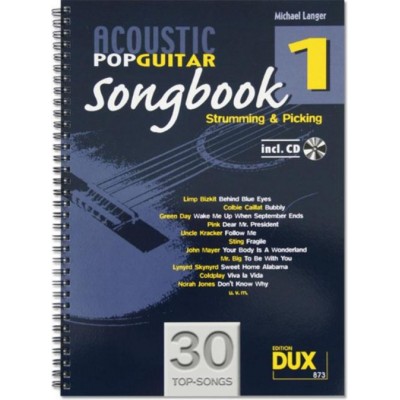 EDITION DUX LANGER M. - ACOUSTIC POP GUITAR SONGBOOK 1