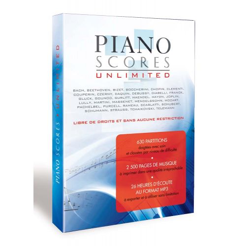 PIANO SCORES - 630 PARTITIONS POUR PIANO SUR DVD-ROM