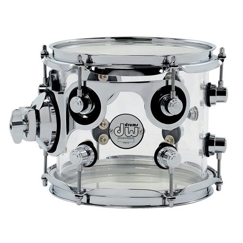 DW DRUM WORKSHOP Tom 8X7 Design Acrylique Clear