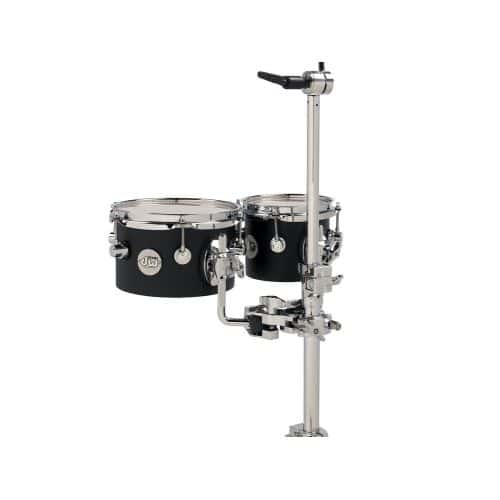 DW DRUM WORKSHOP CONCERT TOM 6X5", 8X5" DESIGN BLACK SATIN