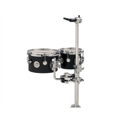 DW DRUM WORKSHOP CONCERT TOM 6 x 5", 8 x 5" DESIGN BLACK SATIN