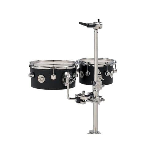 DW DRUM WORKSHOP CONCERT TOM 8X5", 10X5" DESIGN BLACK SATIN