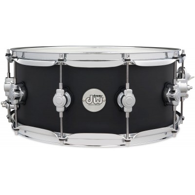 DW DRUM WORKSHOP CAJA DESIGN SERIES BLACK SATIN DDLM0614SSBL