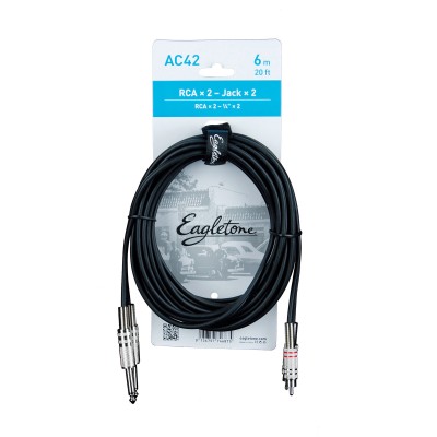 Eagletone Ac42 - 2 Rca / 2 Jack Male - 6m