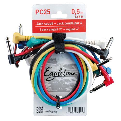 PC25 - PATCH JACK COUDE / JACK COUDE (x6) - 50CM