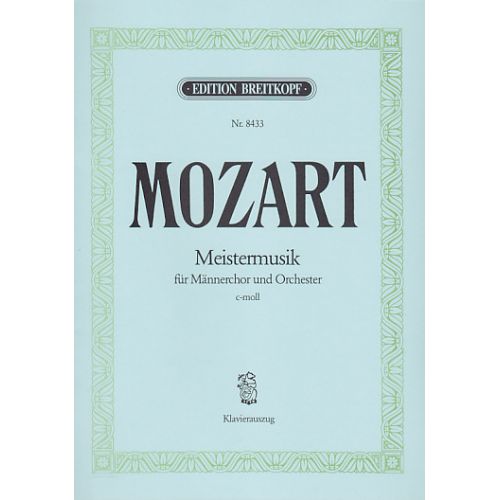 EDITION BREITKOPF MOZART W.A. - MEISTERMUSIK.REKONSTRUKT.KV477