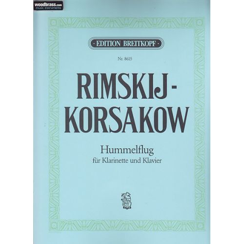 EDITION BREITKOPF RIMSKI-KORSAKOV - LE VOL DU BOURDON - CLARINETTE ET PIANO
