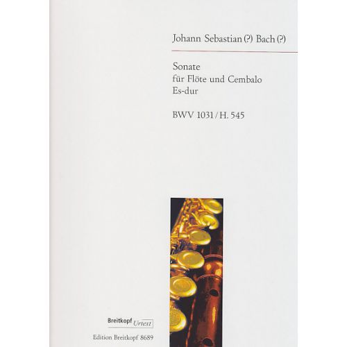 EDITION BREITKOPF BACH J.S. - SONATE ES-DUR BWV 1031