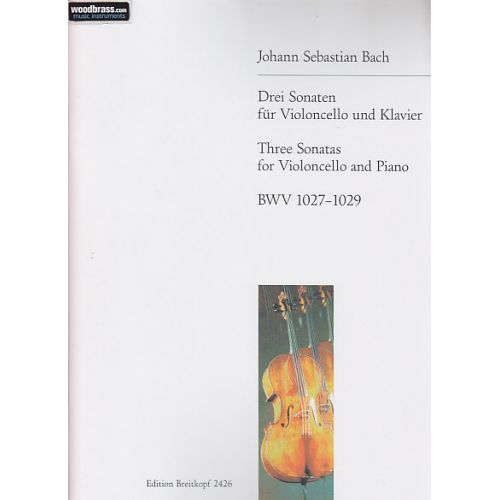 EDITION BREITKOPF BACH J.S. - Drei Sonaten BWV 1027-1029