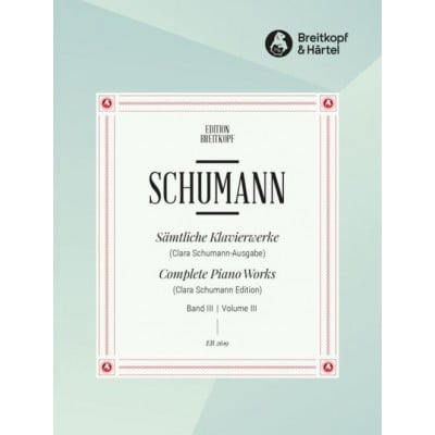 SCHUMANN ROBERT - COMPLETE PIANO WORKS VOL.3