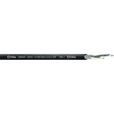 CORDIAL DMX REEL 2 PAIRS 0,22MM DOUBLE-SHIELDED - 100M