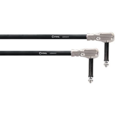 CORDIAL GUITAR PATCH CABLE JACK ANGLED 30 CM PANCAKE