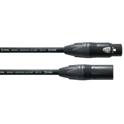 CORDIAL MICROPHONE SELECT CABLES LONG RANGE XLR MALE/XLR FEMALE 7.5M