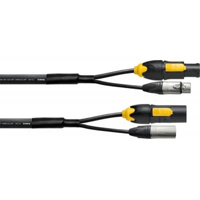 HYBRID CABLE XLR 5 POINTS + POWERCON 2,5 MM2 TRUE1 - 1.5M