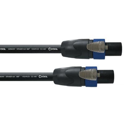 Cordial Cable Haut-parleur Speakon 4 Points 4x 4mm2 - 10m
