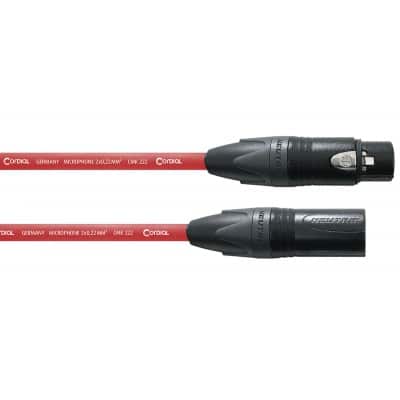 CORDIAL XLR MICROPHONE CABLE 10 M RED