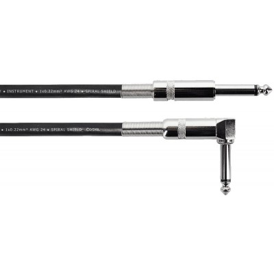 Cable Guitare Jack 1,5 M Droit/Coud