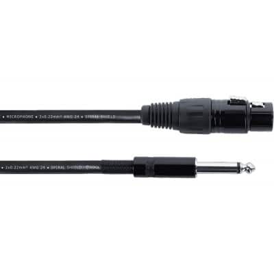 AUDIO CABLE XLR FEMALE / JACK MONO 5 M