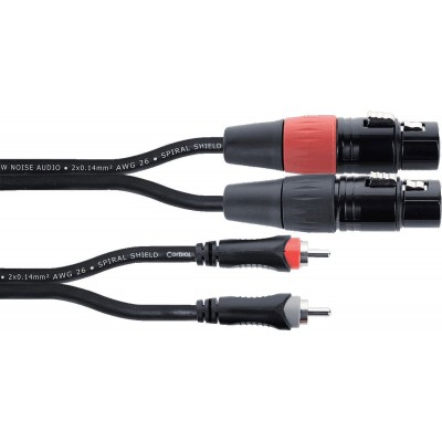 CORDIAL CBLE AUDIO DOUBLE XLR FEMELLE / RCA 1,5 M