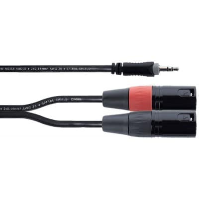 CORDIAL CABLE Y STRAP STEREO MINI JACK / 2 XLR MALE 3 M