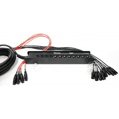 CORDIAL Boitier de Scène 8 Entres 4 Sorties XLR 15 M