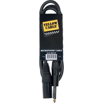 YELLOW CABLE CORDON JACK XLR 1 M