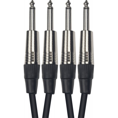 AUDIO CABLES MIXED CORDS 2 JACKS MONO MALE/2 JACKS MONO MALE 6M
