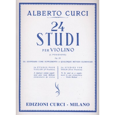 ALBERTO CURCI - 24 ETUDES OP.23 - VIOLON