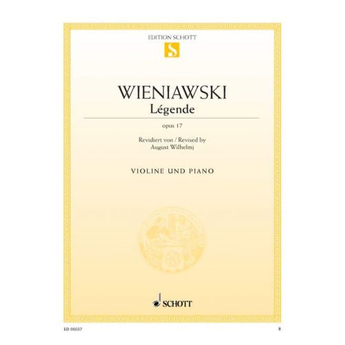 SCHOTT WIENAWSKI HENRI - LEGENDE OP 17 - VIOLON ET PIANO