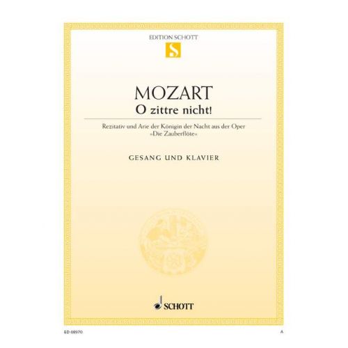 SCHOTT MOZART W.A. - THE MAGIC FLUTE - COLORATURA SOPRANO AND PIANO