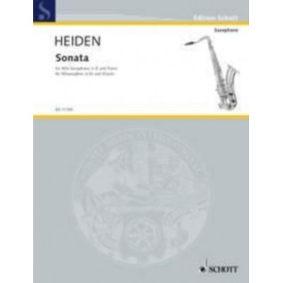 HEIDEN BERNHARD - SONATA - ALTO SAXOPHONE AND PIANO