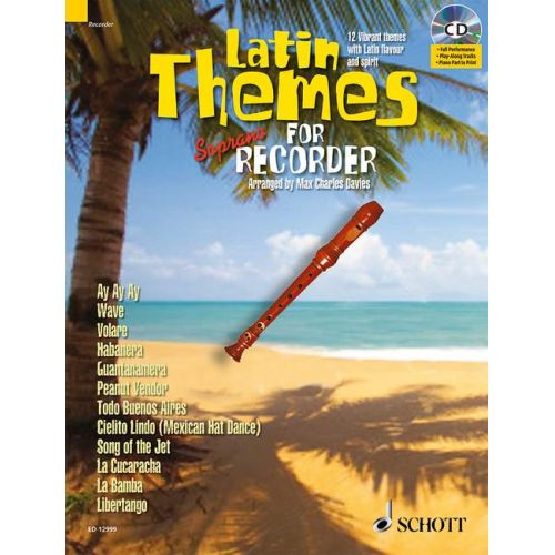  Latin Themes For Soprano Recorder + Cd - Soprano Recorder