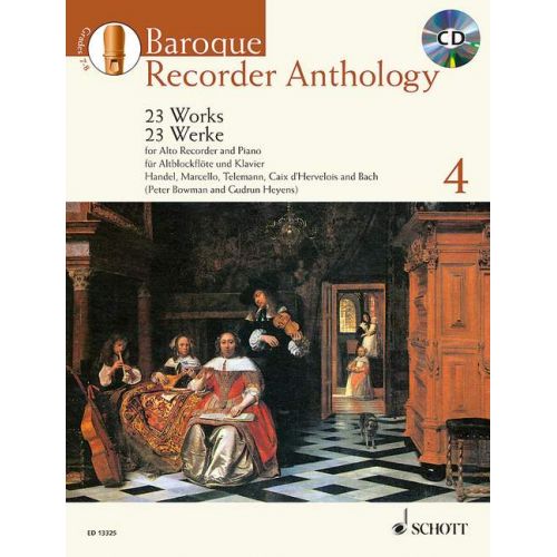 SCHOTT BOWMAN P./ HEYENS G. - BAROQUE RECORDER ANTHOLOGY VOL.4 + CD
