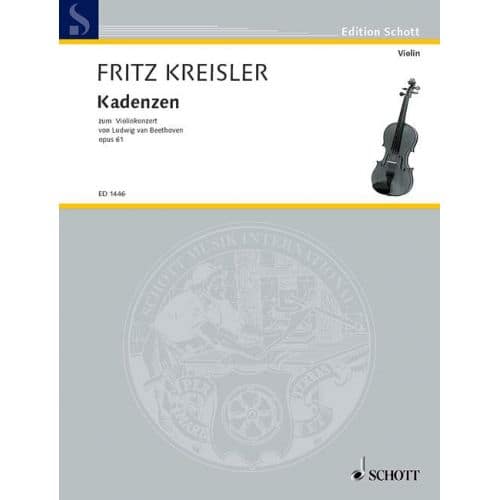 SCHOTT KREISLER FRITZ - CADENZAS - VIOLIN