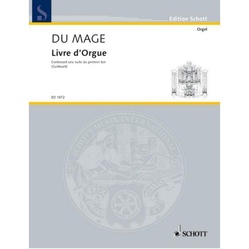 SCHOTT DU MAGE PIERRE - LIVRE D'ORGUE - ORGAN