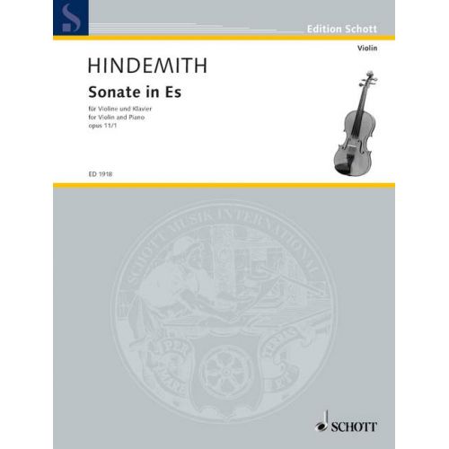  Hindemith Paul - Sonata In Eb Major Op. 11/1 - Violin And Piano