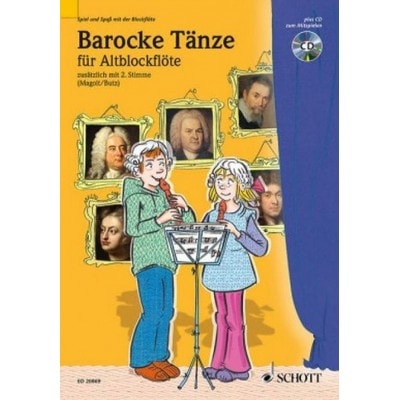 SCHOTT BAROCKE TANZE FUR ALTBLOCKFLOTE + CD