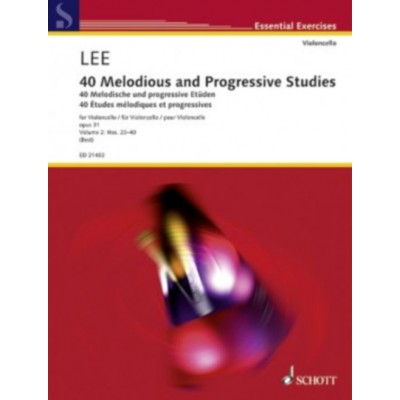 LEE S. - 40 MELODIOUS AND PROGRESSIVE STUDIES OP.31 VOL.2 - VIOLONCELLE 