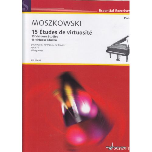 SCHOTT MOSZKOWSKI M. - 15 VIRTUOSO STUDIES - PIANO